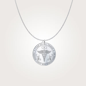 Nurse Sterling Silver Necklace Christmas, Appreciation and Birthday Gift