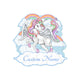 Personalized Unicorn Rainbow Shape Beach Towel