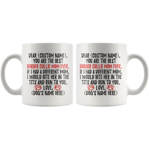 Personalized Best Border Collie Mom Coffee Mug (11 oz)