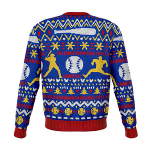 Baseball Sweatshirt Funny Ugly Sweater For Christmas Party
