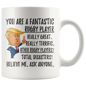 Funny Rugby Player Trump Coffee Mug (11 oz)