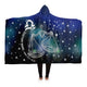 Personalized Libra Horoscope Zodiac Star Sign Hooded Blanket
