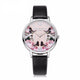 Modern Leather Flower & Butterfly Wrist Watch - Freedom Look