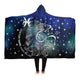 Personalized Pisces Horoscope Zodiac Star Sign Hooded Blanket
