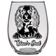 Titan's Dad - Cavalier Dog Dad Stemless Wine Glass