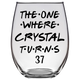 Crystal Turns 37 Years Stemless Wine Glass