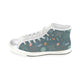 High & Low Top Canvas Women's Shoes with Flower Pattern - Freedom Look