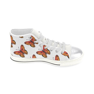 High & Low Top Canvas Women's Shoes - Monarch Butterfly - Freedom Look