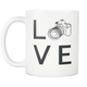 Love Photography Coffee Mug - Unique Gifts For Professional Photographer - Birthday Gift For Him Or Her - Photography Related Gifts (11 oz) - Freedom Look