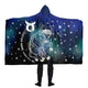 Personalized Taurus Horoscope Zodiac Star Sign Hooded Blanket