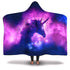 Unicorn Galaxy Hooded Blanket For Kids And Adults