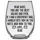 Dave Bear - Saluki Dad Stemless Wine Glass