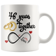46th Wedding Anniversary Gift For Him And Her, 46th Anniversary Mug For Husband & Wife, Married For 46 Years, 46 Years Together With Her (11 oz )