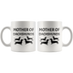 Mother Of Dachshunds Wiener Mom Doxie Grandma Love My Dog White Coffee Ceramic Mug - Great Gift For Dachshunds Owners (11 OZ)