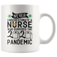 Nurse Survived 2020 Pandemic Toilet Paper Colored Coffee Mug