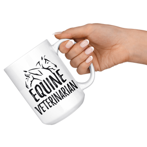 Equine Veterinarian Coffee Mug (15 oz) - Freedom Look