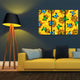 Sunflower Butterfly Framed Canvas