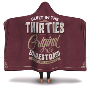 Build In The Thirties Hooded Blanket - Freedom Look
