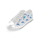 High & Low Top Blue Dolpins Canvas Shoes - Freedom Look