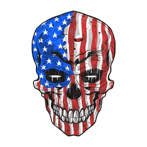 Custom Skull USA Flag Beach Towel (2 sizes)