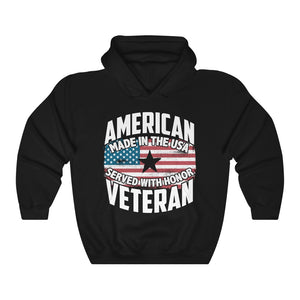 US Flag Army Military Honor American Veteran Brave Soldiers Unisex Hoodie
