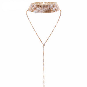 Luxury Crystal Choker Necklace - Freedom Look