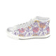 High & Low Top Canvas Women's Shoes - Purple Butterflies - Freedom Look