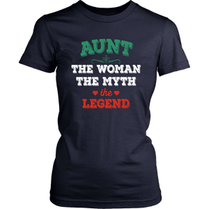 Aunt The Woman The Myth The Legend District Women Shirt - Freedom Look