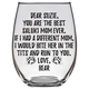 Suzie Bear - Saluki Mom Stemless Wine Glass