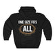 One Size Fits All Bible Verse Jesus Christian Unisex Hoodie Hooded Sweatshirt