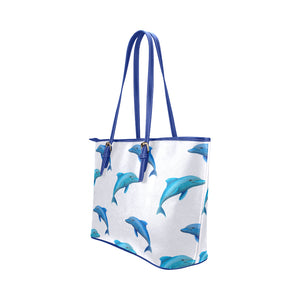 Dolphins Leather Tote Bags - Freedom Look
