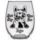 Kaiju - French Bulldog Mom Stemless Wine Glass