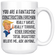 Funny Fantastic Construction Foreman Coffee Mug, Construction Foreman Trump Gifts, Birthday Christmas Graduation Gift for Him and Her