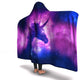 Unicorn Galaxy Hooded Blanket For Kids And Adults