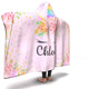 Personalized Unicorn Hooded Blanket - Chloe
