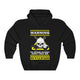 Warning Guitarist Skull Unisex Hoodie How To Play My Guitar Hooded Sweatshirt