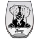 Henry - Brittany Spaniel Dog Stemless Wine Glass