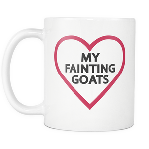 My Fainting Goats Coffee Mug - Fainting Goats Owner Gifts I Like Goats - I Love My Goat - Funny Gift For Goat Owners (Mom Dad Brother Sister) (11 oz)