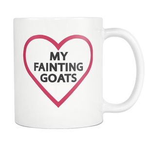 My Fainting Goats Coffee Mug - Fainting Goats Owner Gifts I Like Goats - I Love My Goat - Funny Gift For Goat Owners (Mom Dad Brother Sister) (11 oz)