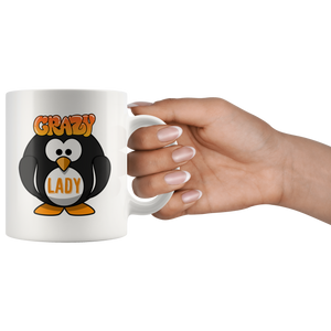 Crazy Penguin Lady Coffee Mug (11 oz) - Freedom Look