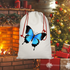 Butterfly Sublimation Linen Drawstring Sack