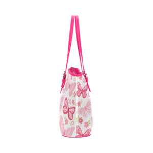 Butterflies Leather Tote Bags - Freedom Look