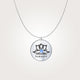 Namaste - Silver Necklace + Sapphire