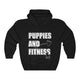 Dog Puppies & Fitness Muscle Weight Lifting Unisex Hoodie Hooded Sweatshirt