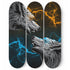 Wolf - 3 Piece Skateboards - Canvas Wall Art Gift