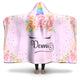 Personalized Unicorn Hooded Blanket - Demi