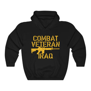 Army Military Combat Veteran Iraq Brave Soldiers Appreciation Unisex Hoodie