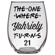 Yahriely Turns 21 Years F5 Stemless Wine Glass