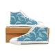 High & Low Top Blue Dolpins Canvas Shoes - Freedom Look