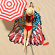 Eagle USA Flag Shape Beach Towel
